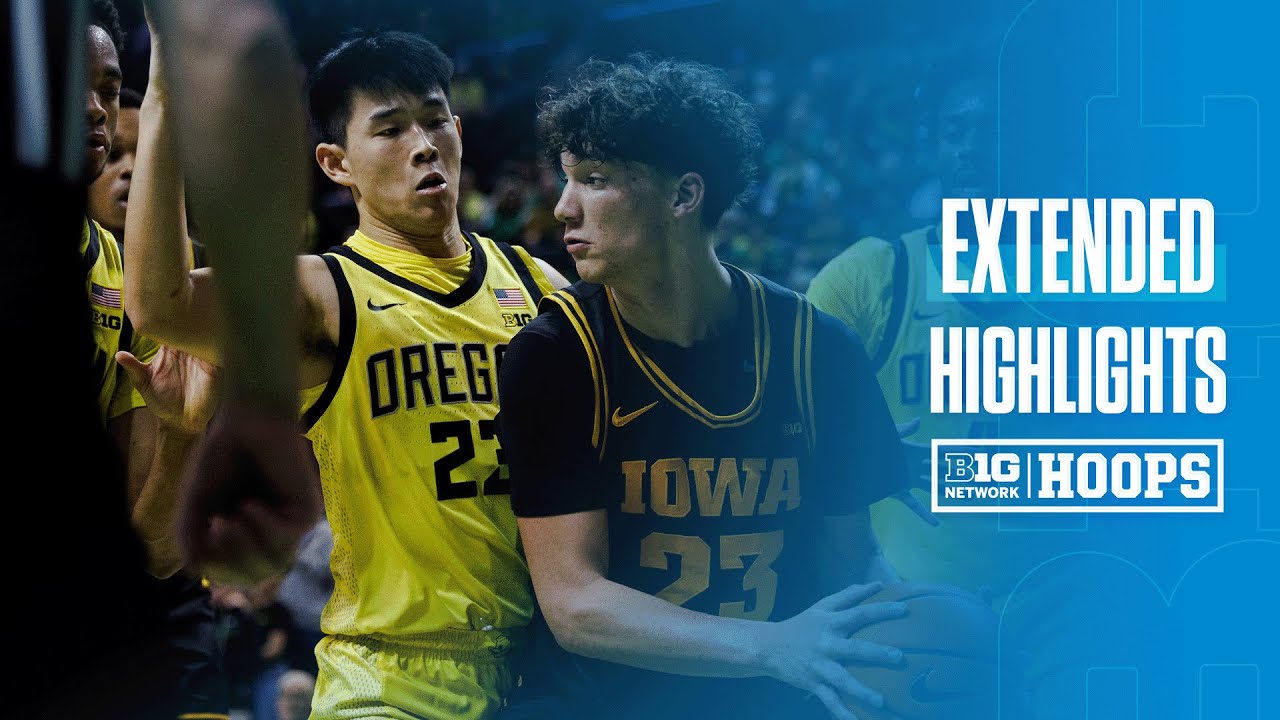 Iowa vs. Oregon | Extended Highlights | Big Ten Men's Basketball | 02/01/26