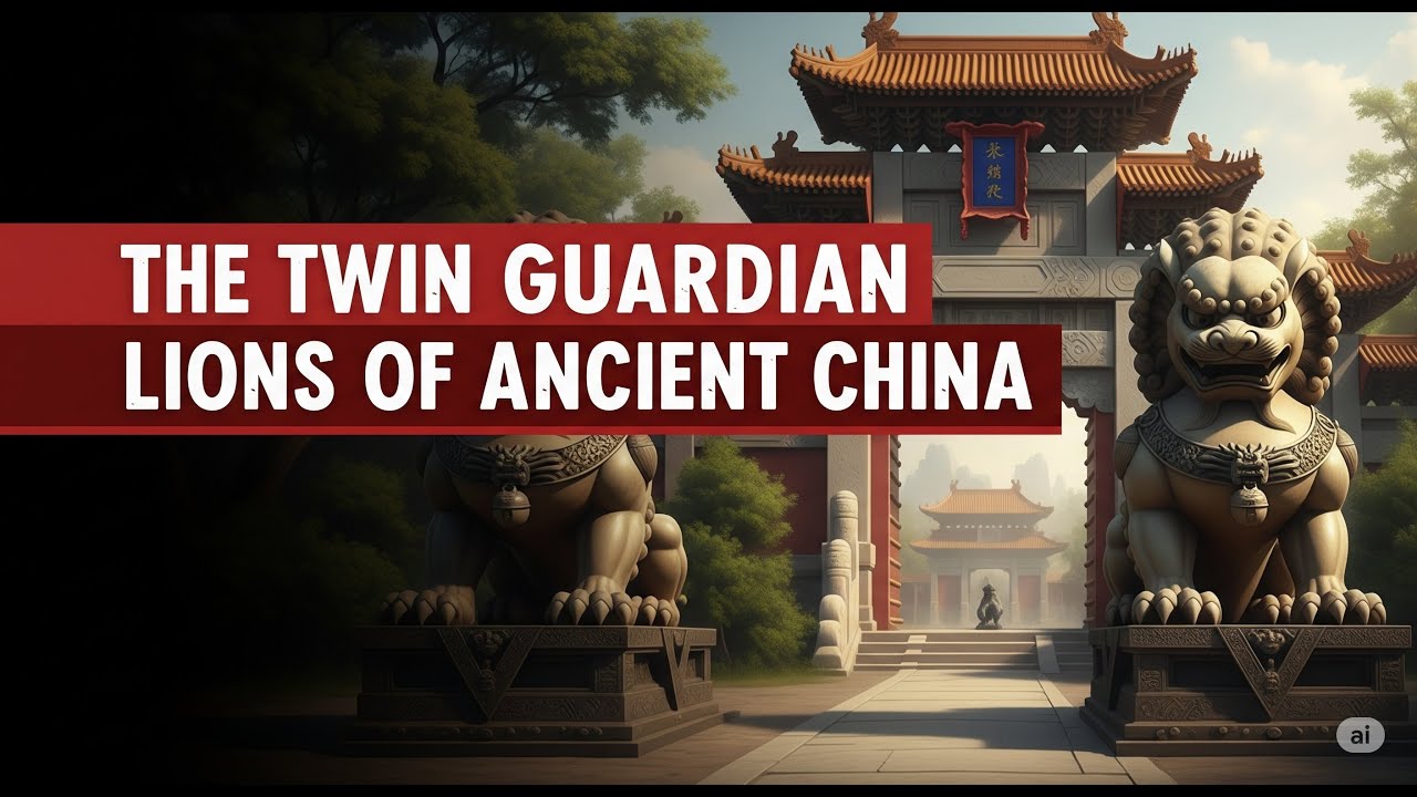 The twin guardian lions of ancient China
