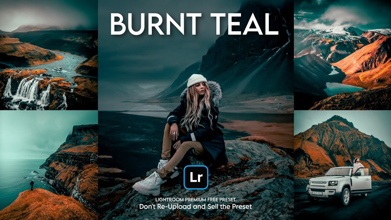 Burnt Teal Preset - Lightroom Presets Free Download | Moody Teal Preset | Mobile Lightroom Tutorial
