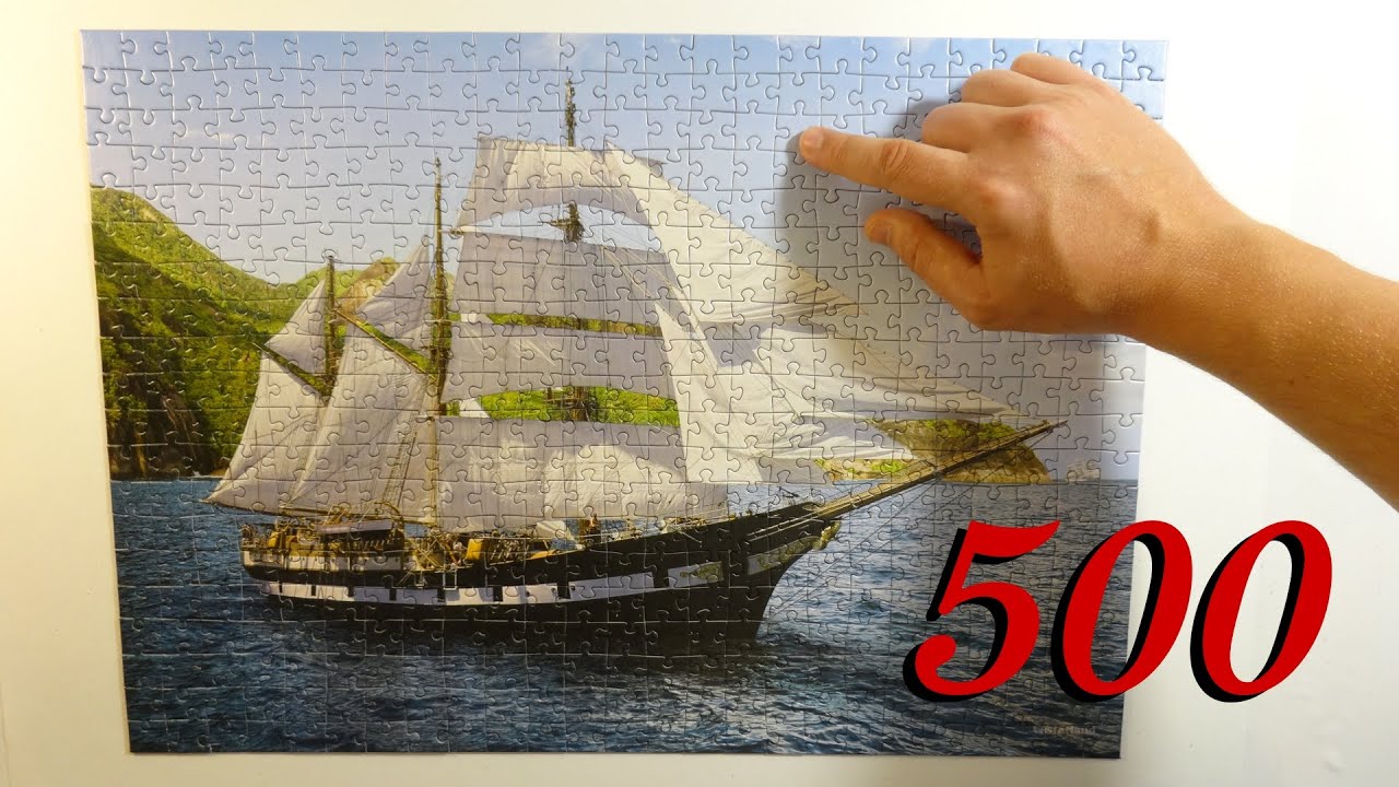 Сборка пазла из 500 элементов. Castorland Puzzle &laquo;A sunny voyage 500&raquo;