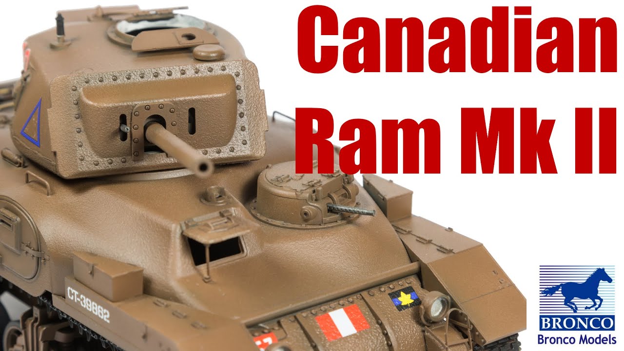 Bronco Ram Mk II Canadian tank (1/35 scale model) - build and review