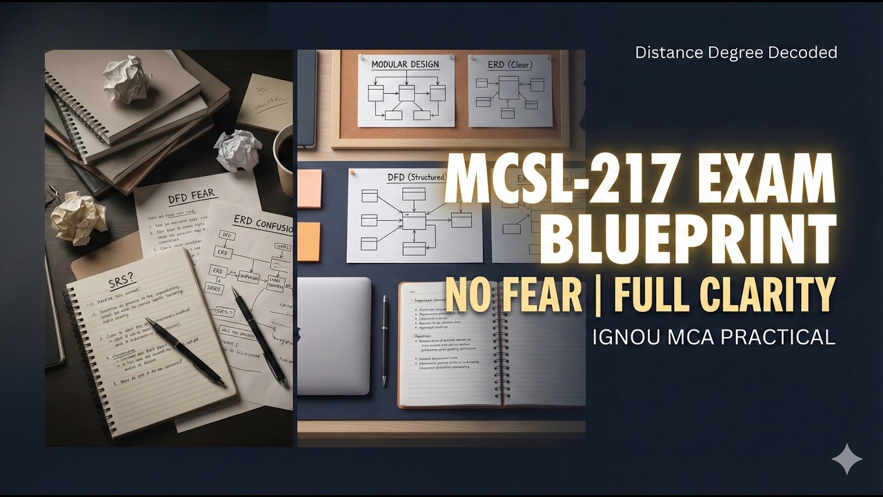 MCSL-217 Exam Blueprint 🗺️ One Shot Complete Revision | SRS, DFD, ERD & Viva Questions | IGNOU