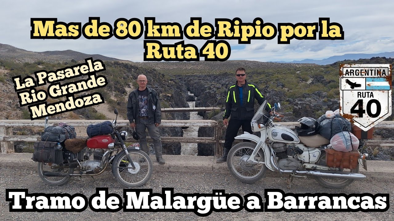 Pte6 R40-NOS TOCO CRUZAR LOS 80 KM DE RIPIO DURO.! DE MALARGÜE-LA PASARELA-BARDAS  BLANCAS-BARRANCAS