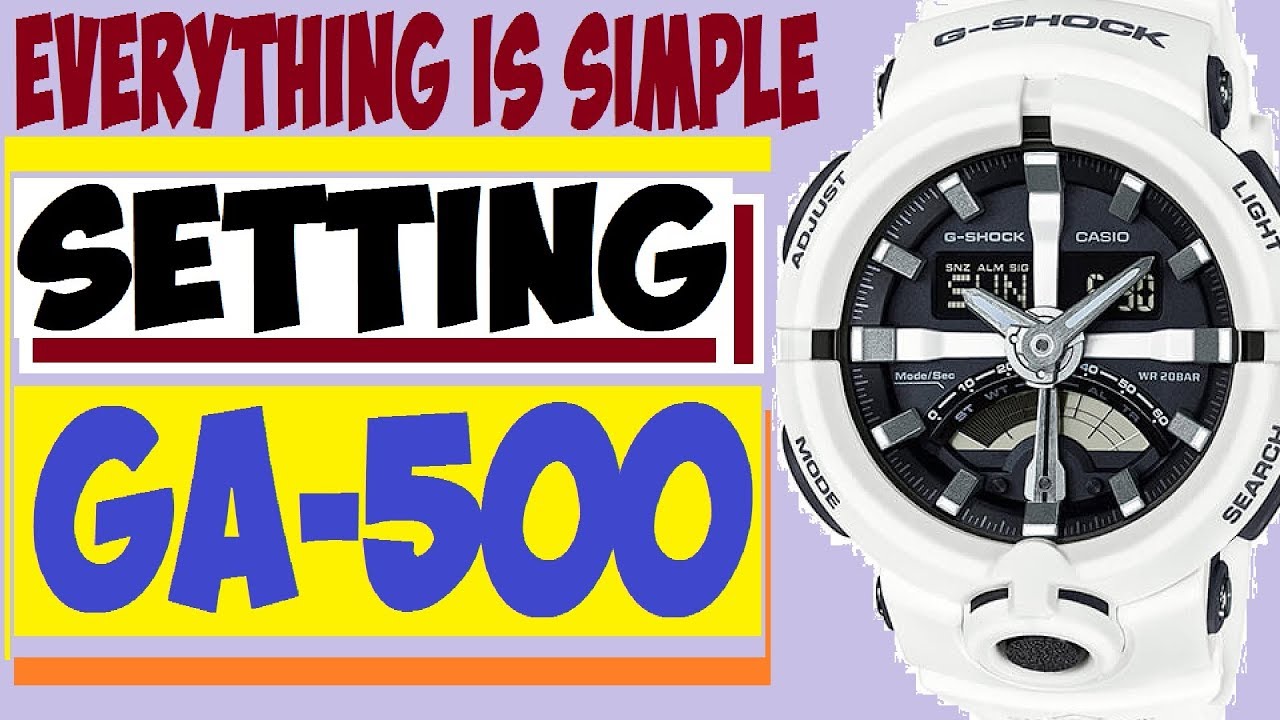 Setting G-Shock GA-500 manual 5478