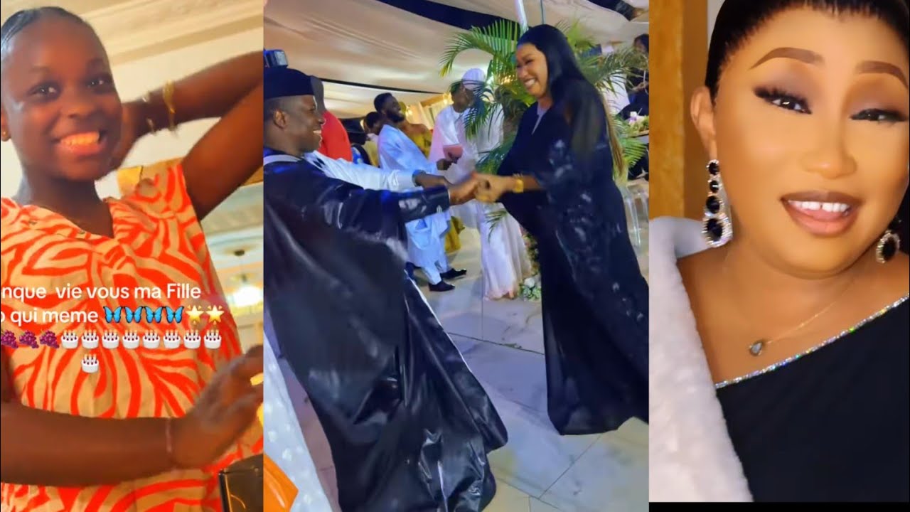 Magnifique complicité de Djiby Dramé, sa femme Maman chérie et leur fille