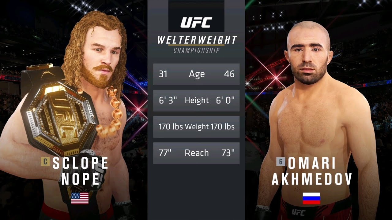 Making my 18th Welterweight title defense against Omari Akhmedov on Legendary in UFC 4