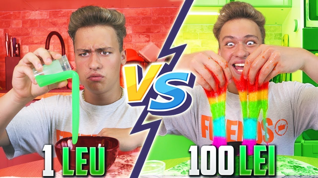 😱SLIME DE 1 LEU VS SLIME DE 100 DE LEI !💦
