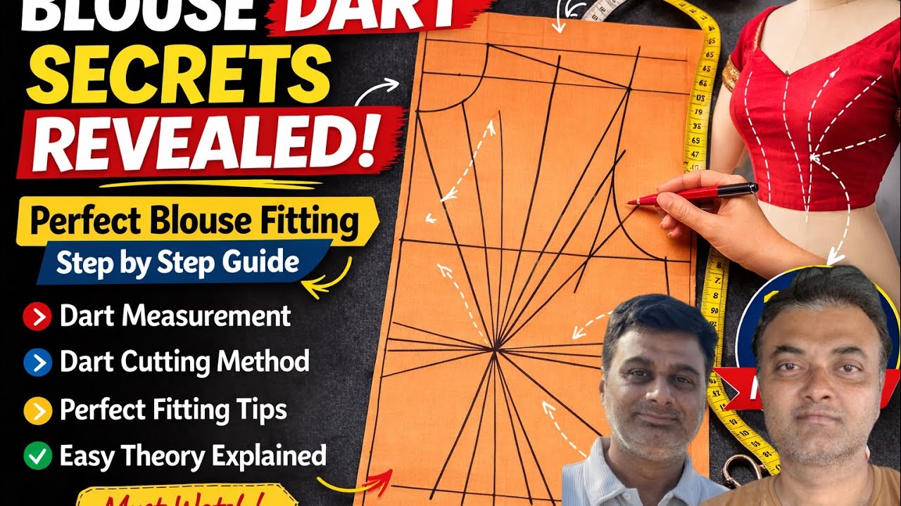 Blouse Dart Ka Complete Secret 🤫 | Perfect Fitting Blouse Cutting