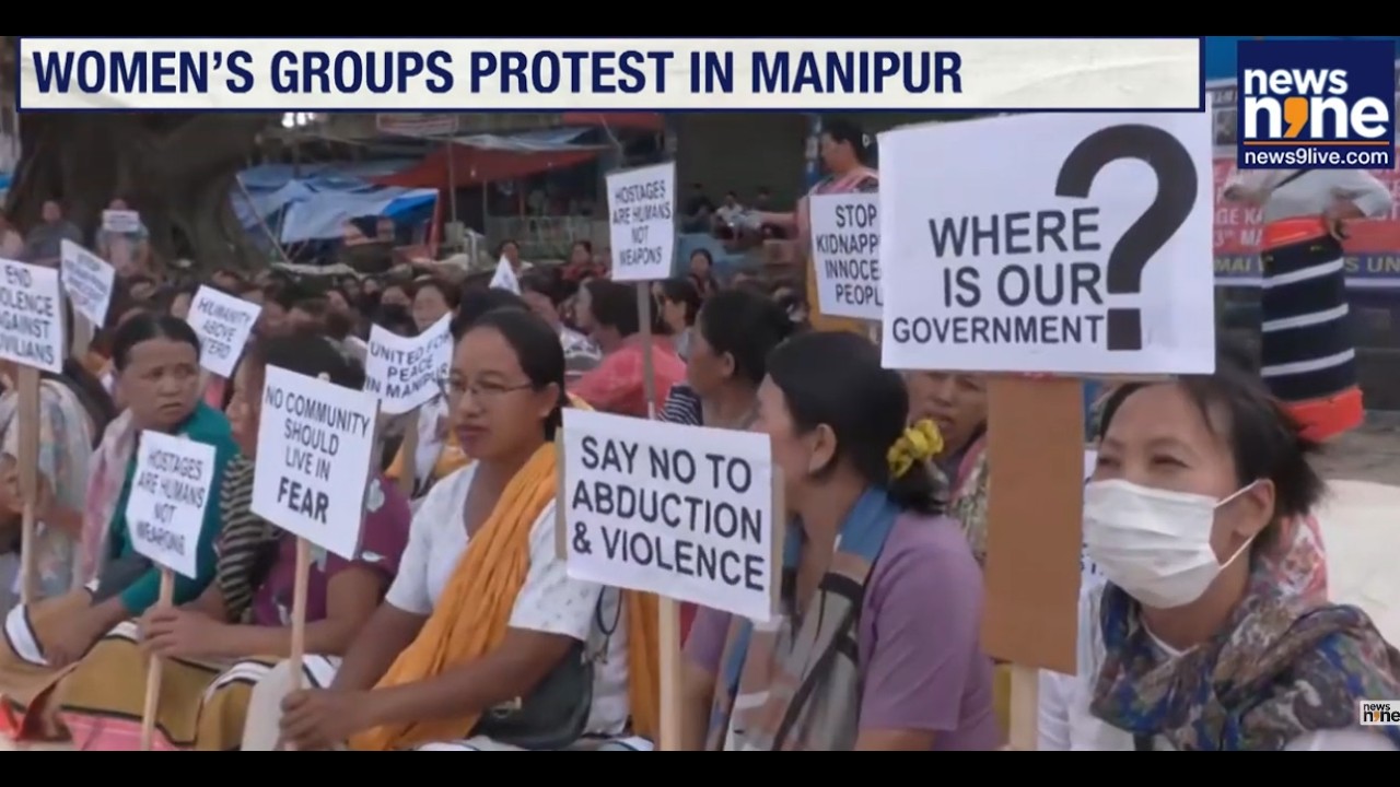 Manipur Hostage Crisis: Women Protest Abduction of 18 Civilians, Demand Immediate Rescue