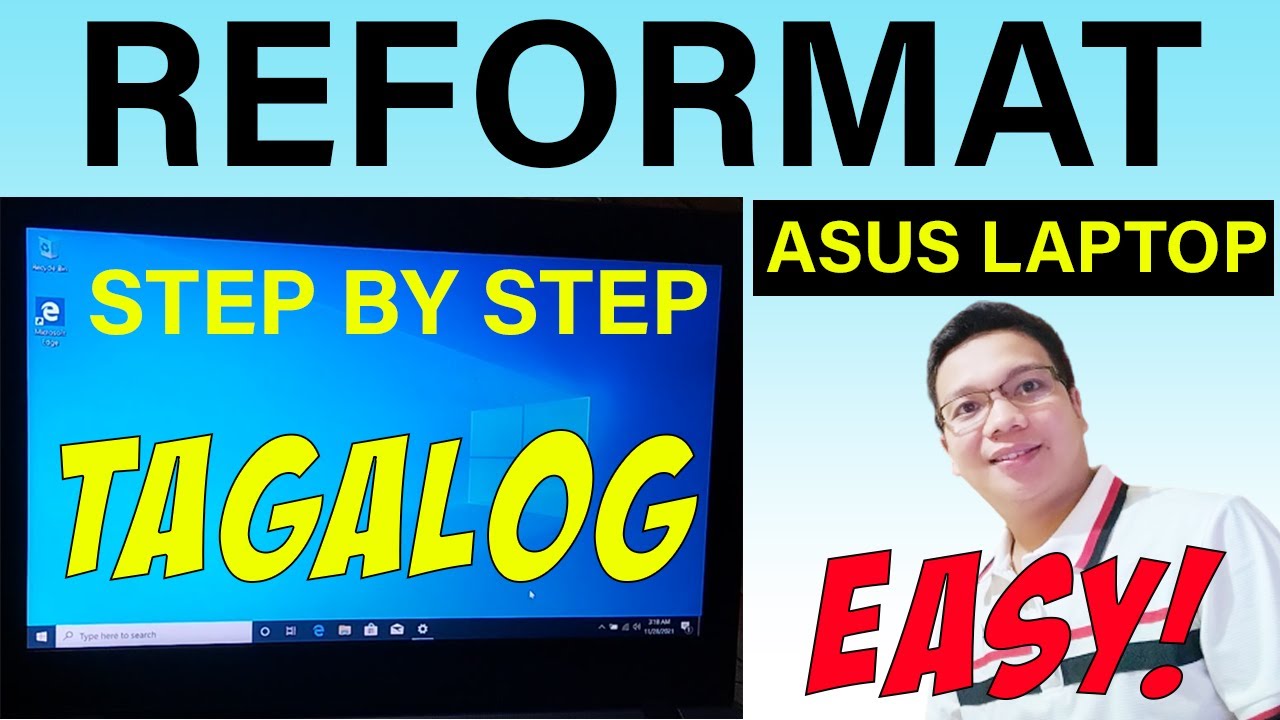HOW TO REFORMAT ASUS LAPTOP? || PAANO MAG REFORMAT NG ASUS NA LAPTOP?