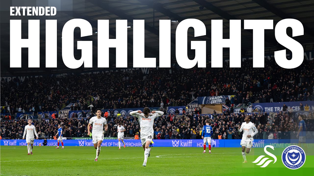 Swansea City v Portsmouth | Extended Highlights