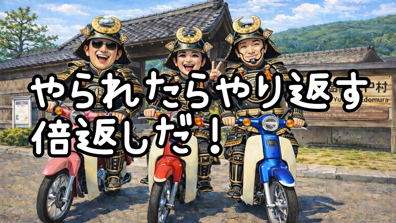 【登録者100人達成】偶然の神回？金沢湯涌江戸村と冷却スプレー倍返し｜マモ企画ツーリング|モトブログ|スーパーカブ#93