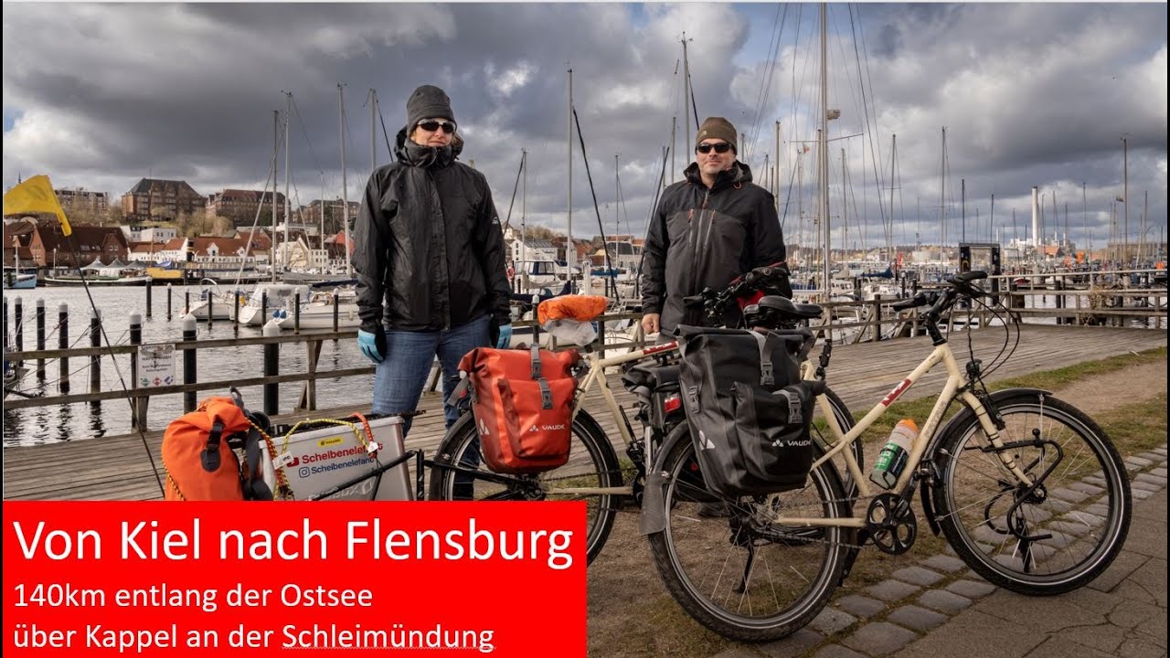Eine Radtour von Kiel nach Flensburg in 2 Tagen /  Ostseeradweg / Schlei