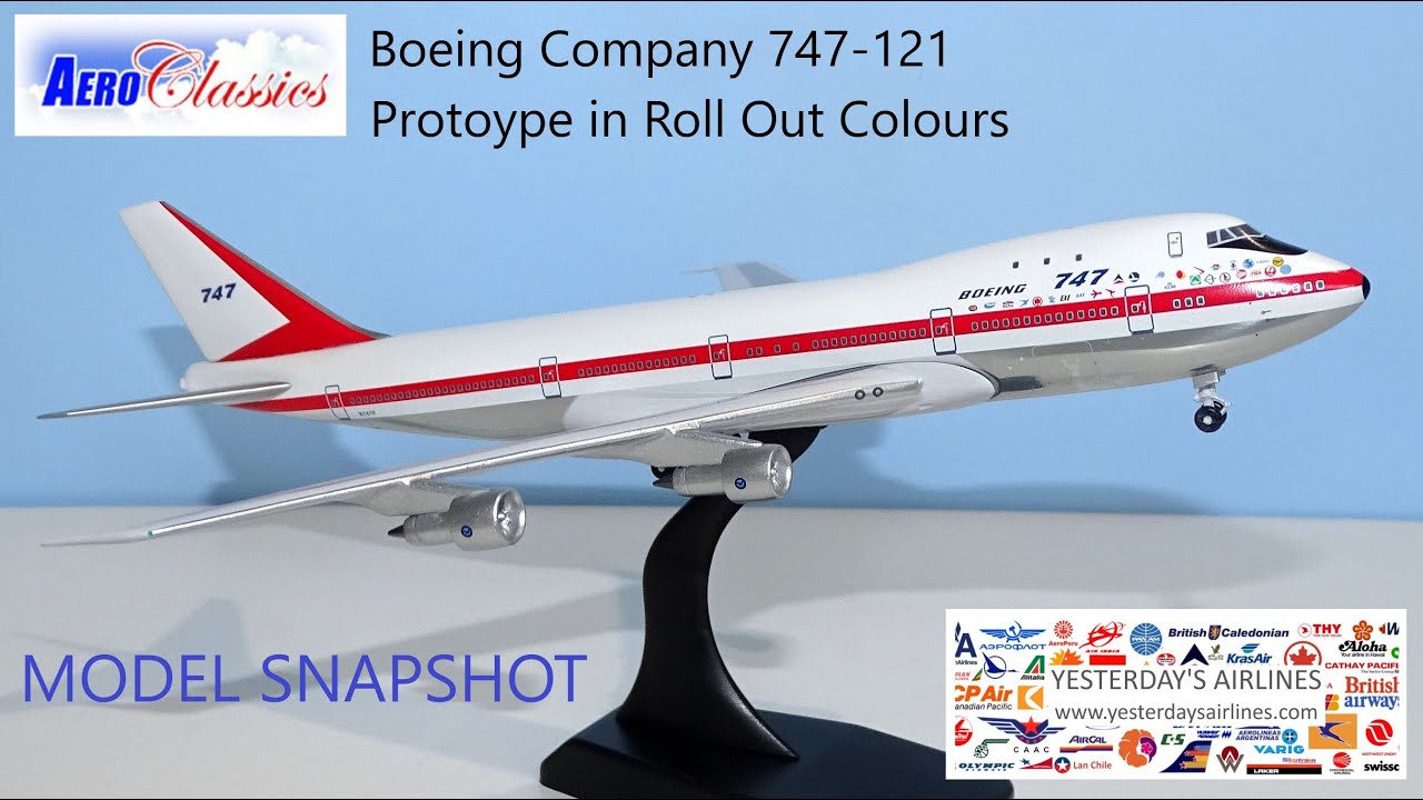 MODEL SNAPSHOT - Boeing 747 Jumbo Protoype Roll Out Colours | N7470 | Aeroclassics | 400 Scale