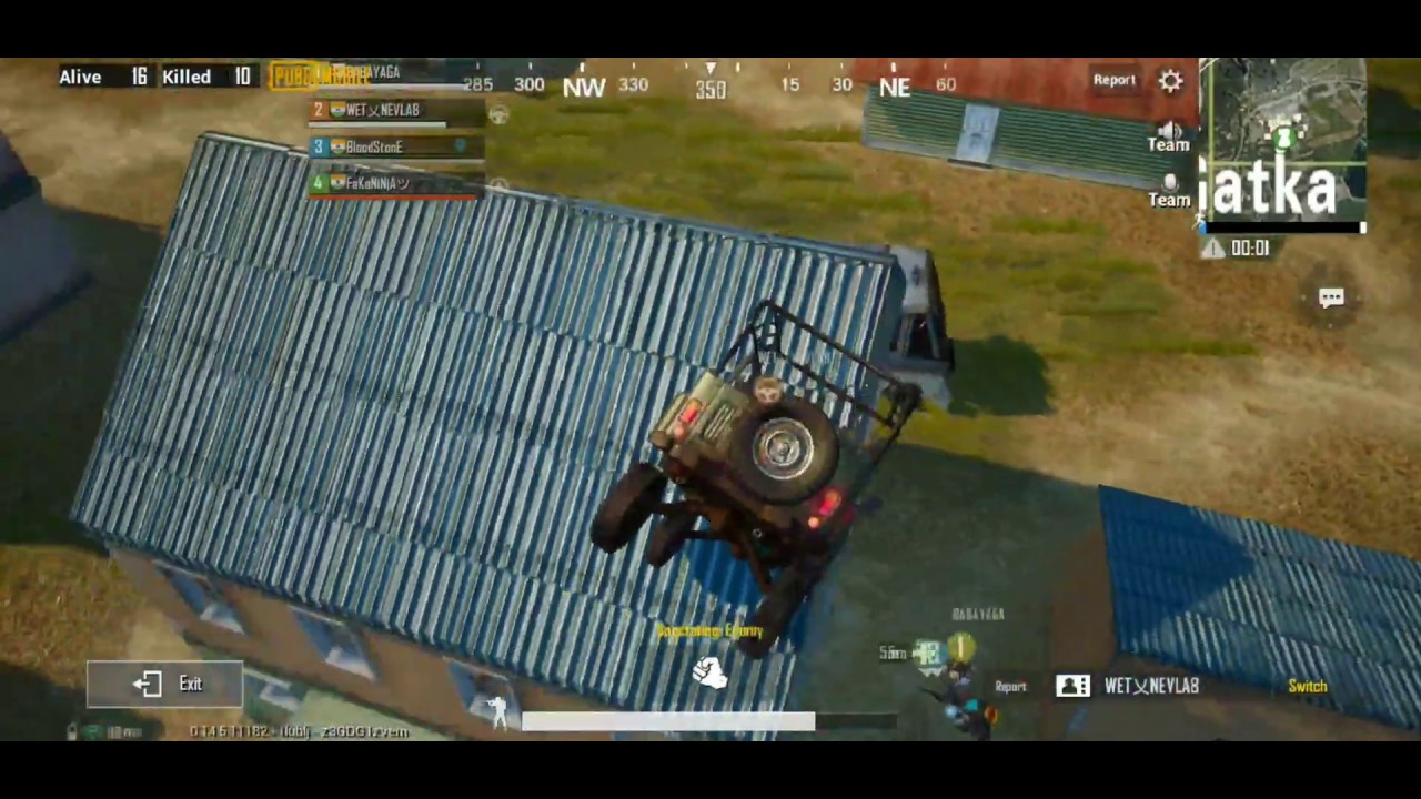 HACKER FLYING CAR IN WRONG WAY &bull; Funny car hacker moment &bull; PUBG Mobile &bull;