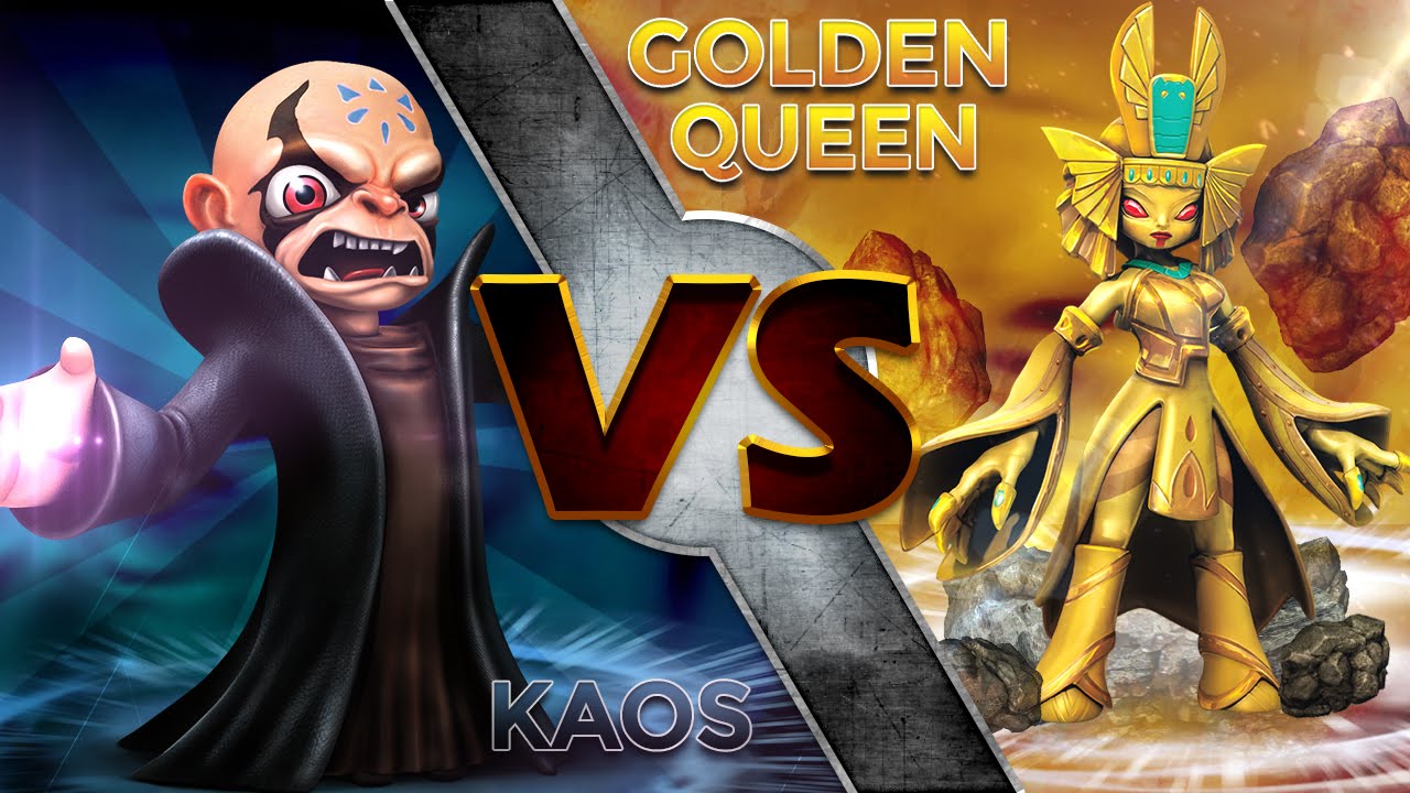 Skylanders Trap Team - Kaos Vs Golden Queen