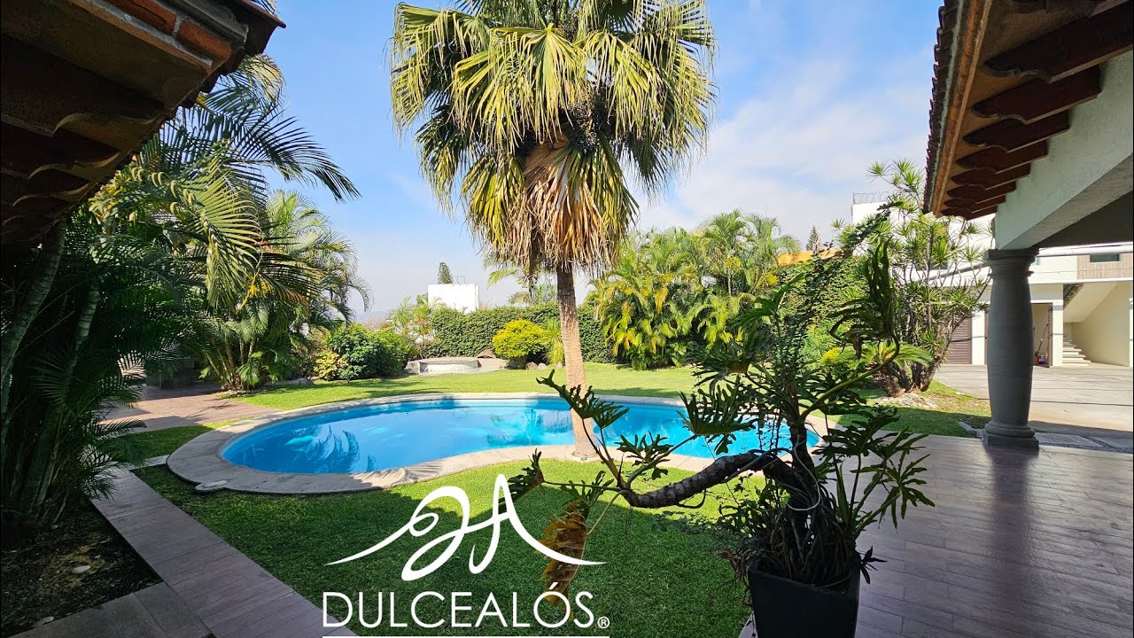 CASA SOLA 1 NIVEL 5RECS FRACC. BURGOS. TEMIXCO,MORELOS $10'500,000.00 MXN ESTUDIO  ALBERCA 5 AUTOS.