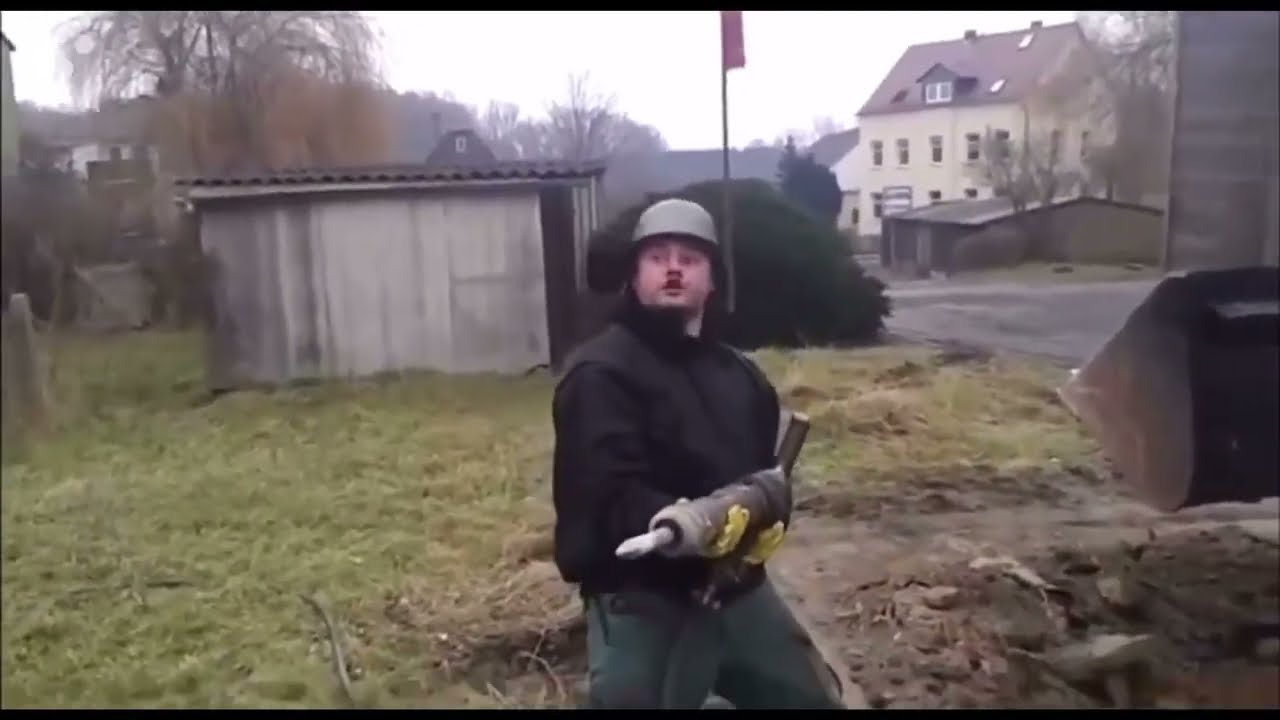 German with Jack hammer