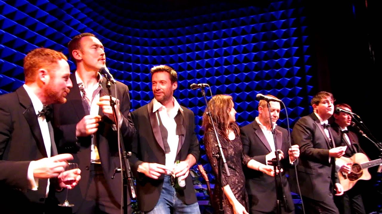 Breathless, Hugh Jackman & Full NYC Russell Crowe Alan Doyle NYC Indoor Garden Party Cast