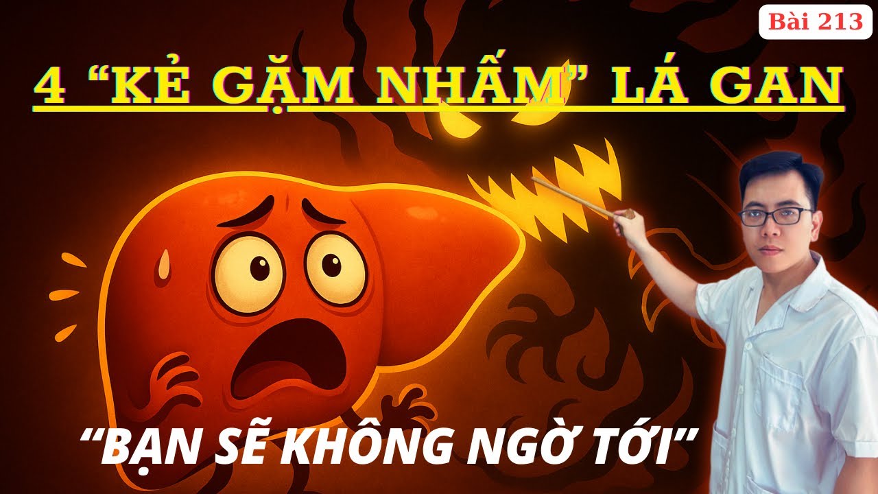 4 Kẻ Thù “GẶM NHẤM LÁ GAN” Của Bạn Mỗi Ngày Và Giải Pháp Làm Sạch Gan Tự Nhiên