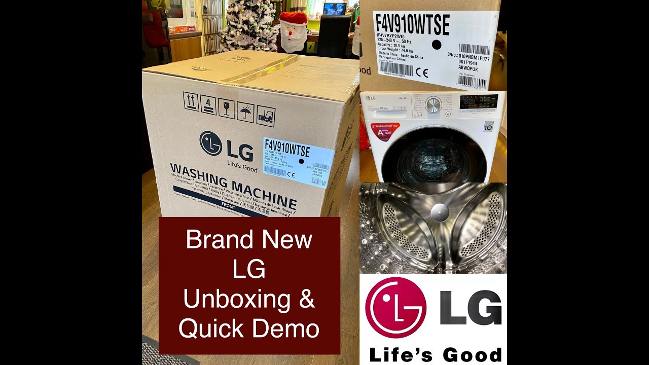 Brand New LG F4V910WTSE 10.5Kg, Unboxing and First Look