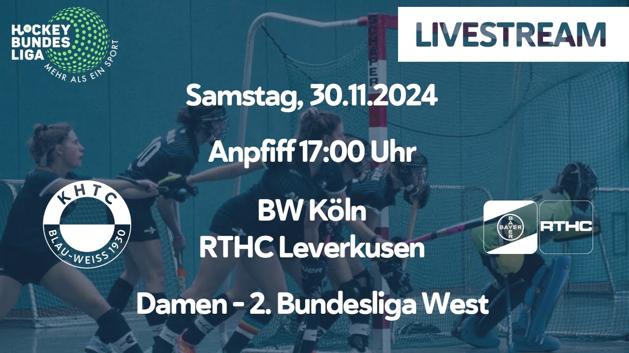 Damen - 2. Bundesliga West - BW Köln vs. RTHC Leverkusen (1. Spieltag - Hallensaison 2024/2025)