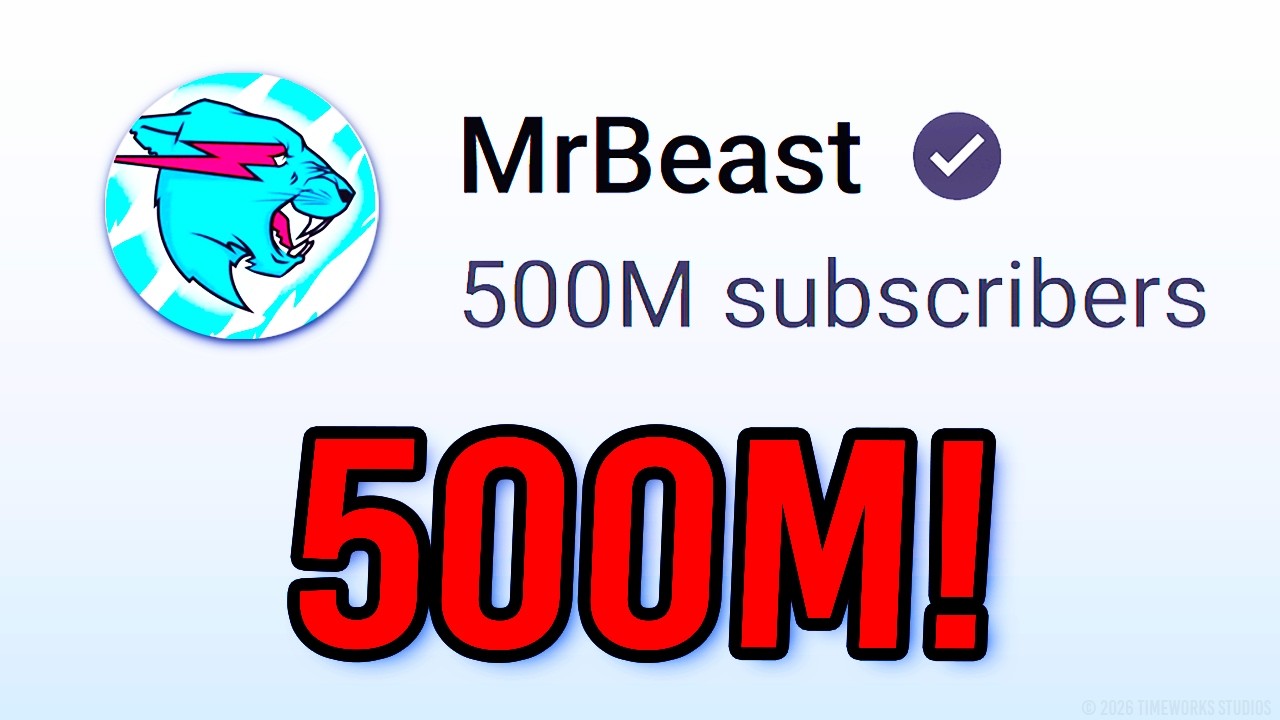 MrBeast Hit 500M Subscribers!
