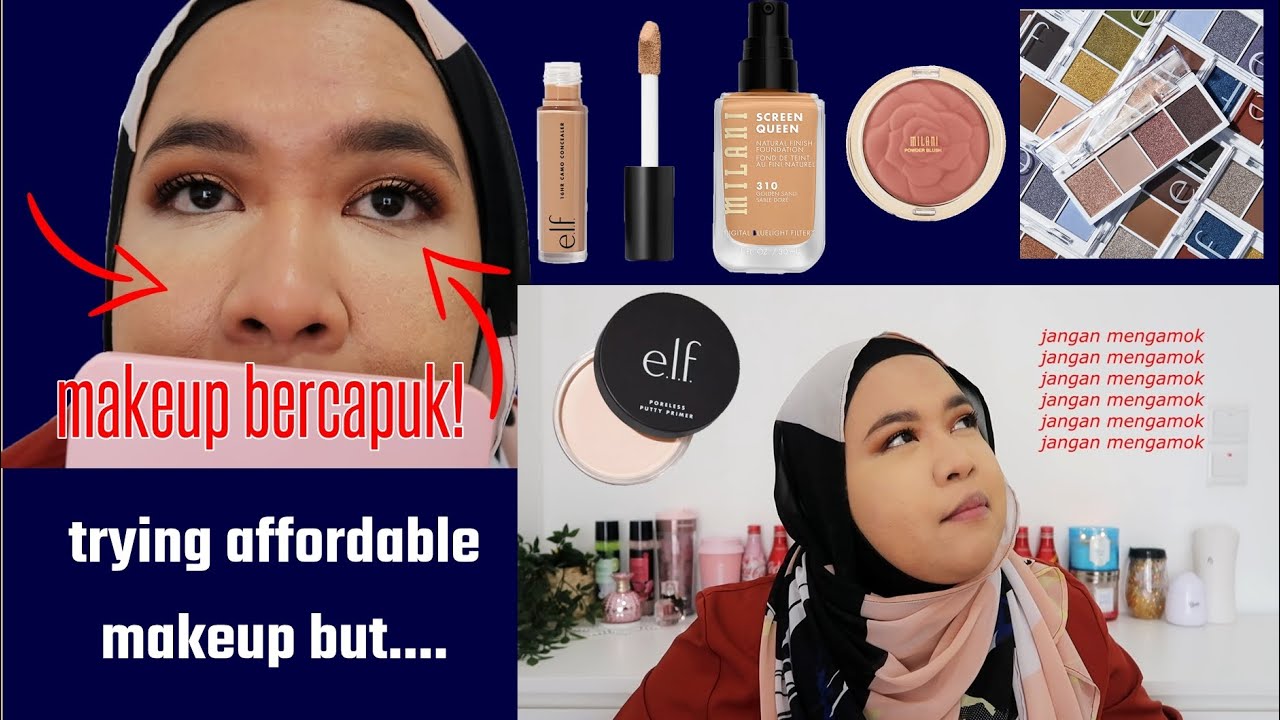 trying new affordable makeup tapi aku rasa nak mengamok lol