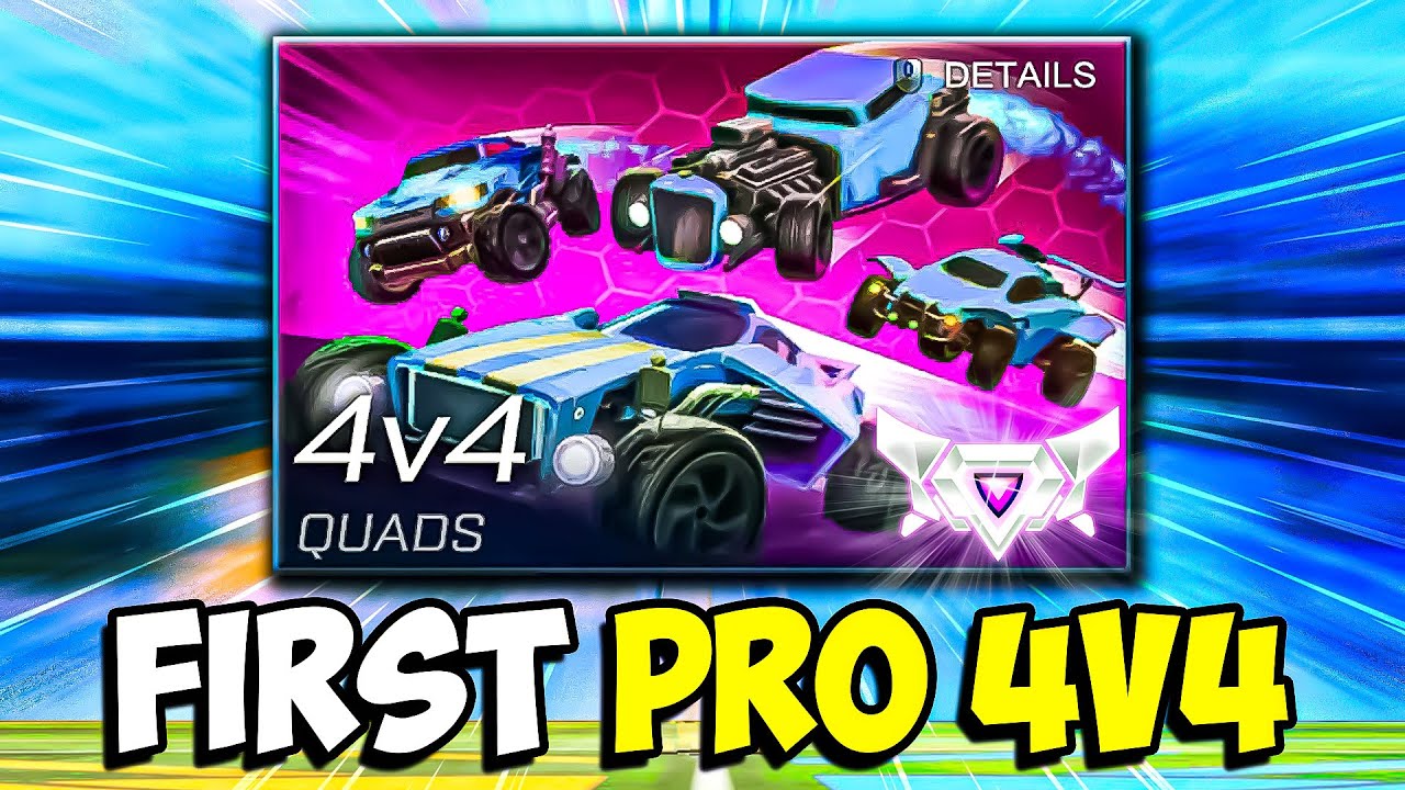 World's FIRST pro 4v4 Rocket League match... is it playable?