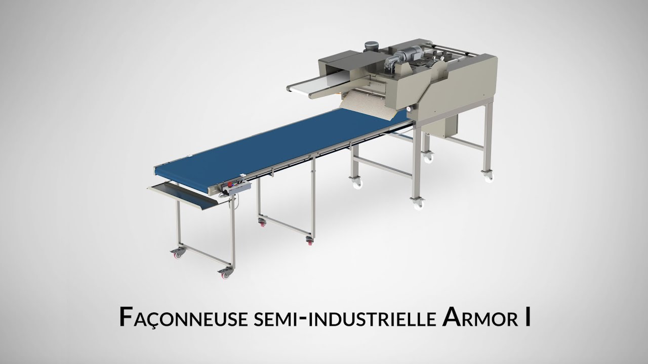 Fonctionnement et production de baguettes sur plaques | Façonneuse semi-industrielle Armor I