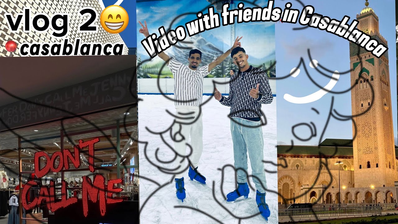 ‏أحسن ‏خرجة مع ‏صحاب  ‏مشينا ⛸️ Patinage و🍿 Cinéma  أجي تشوفو شنو وقاع لينا😂 لموت ديال ضحك.......￼