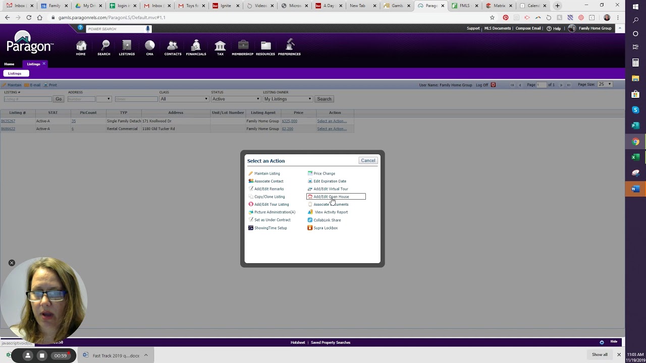 Enter an open house on your listings GAMLS