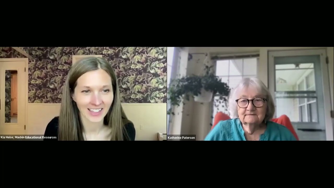 Mackin's Storyteller Spotlight Welcomes Katherine Paterson (Recorded 5/22/2025)
