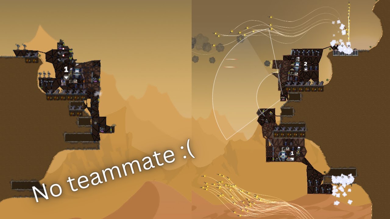 Getting double missile rushed in a 2v1 - Forts