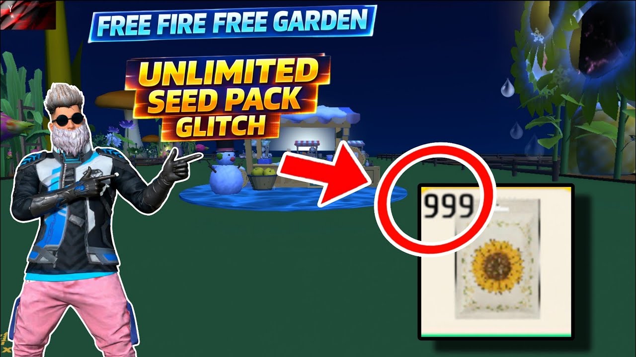 FREE FIRE FREE GARDEN UNLIMITED 🌻SEED PACK GLITCH!  NEW 🆕 VIDEO 