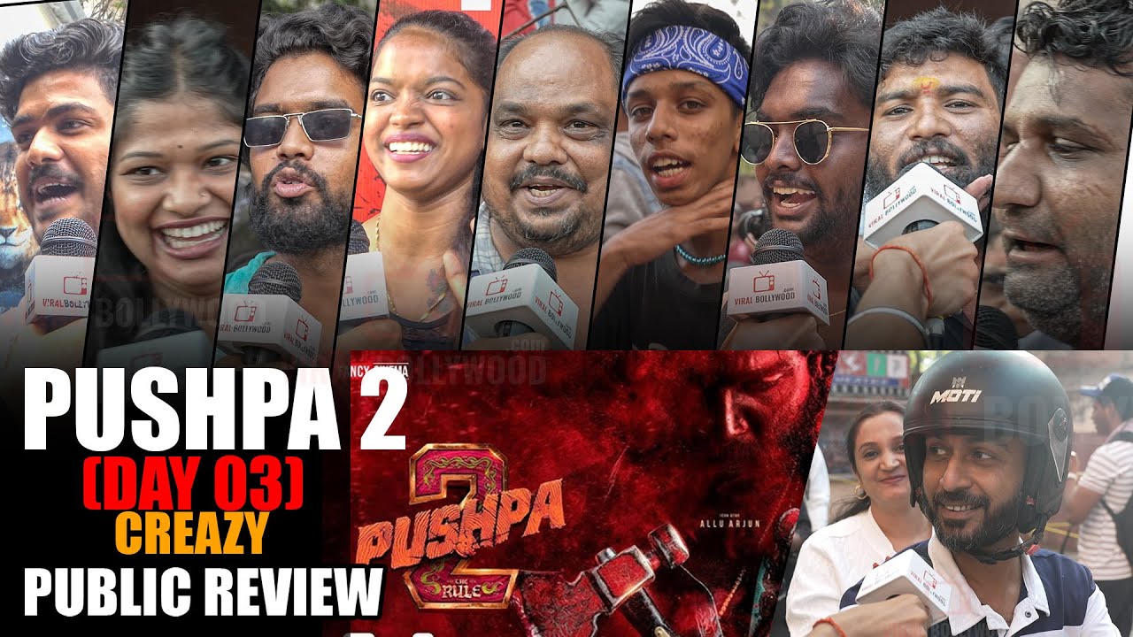 Pushpa 2 | DAY 03 | CREZY PUBLIC REVIEW | Allu Arjun, Rashmika, Fahadh Faasil