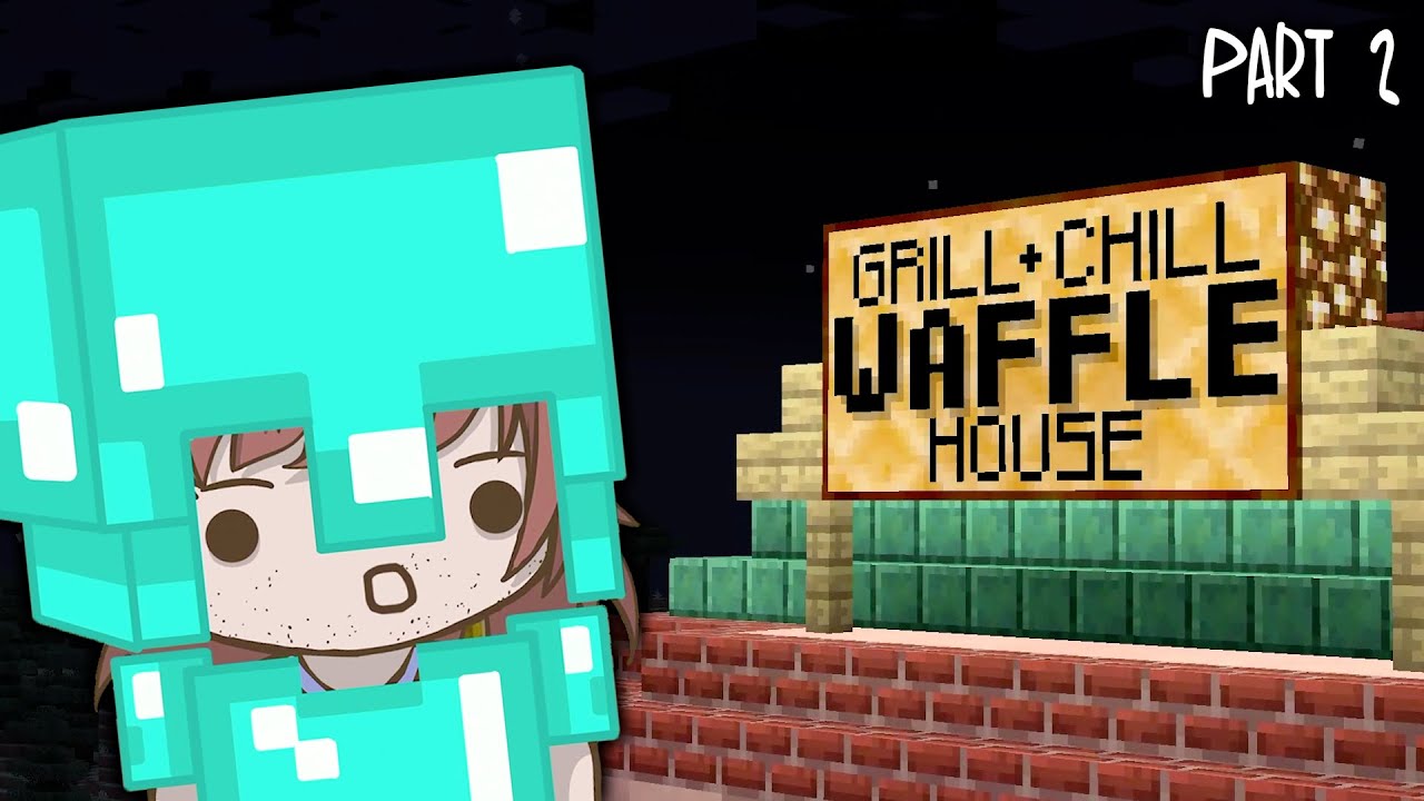 The First Waffle House in Minecraft (Cartoon Animation)