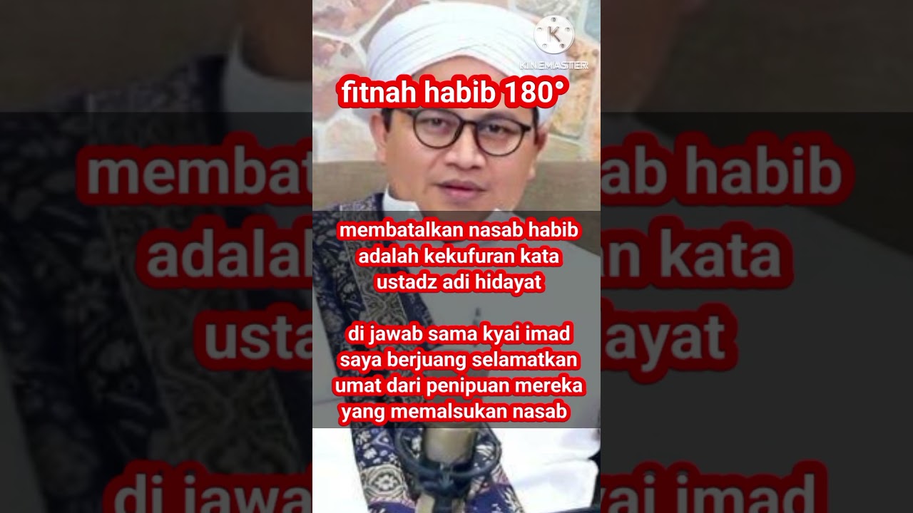 Nasab habib habaib baalawi palsu fitnah 180 derajad #shorts
