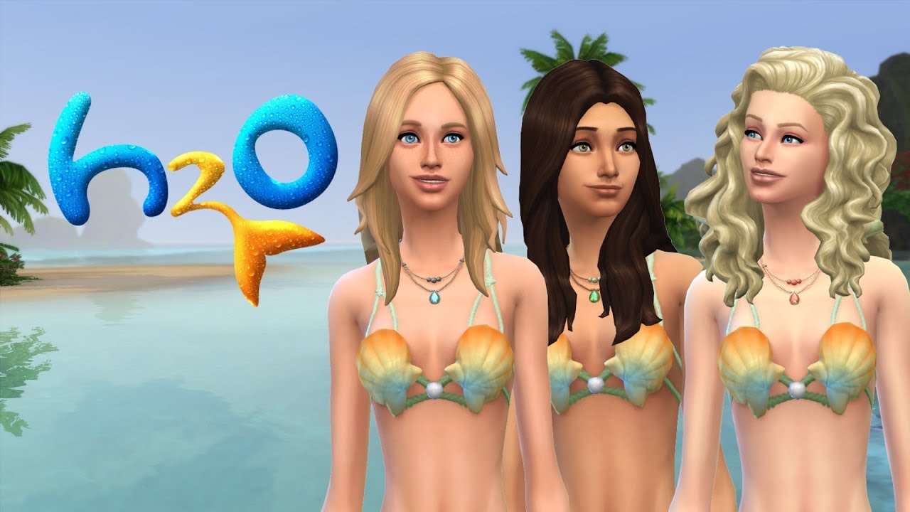 Sims 4 CAS: Rikki, Emma und Cleo aus H2O - Plötzlich Meerjungfrau