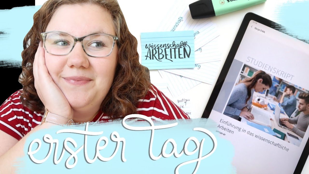 Mein erster Tag im Fernstudium! // Erstes Modul, Skript, Karteikarten, Selbsttest
