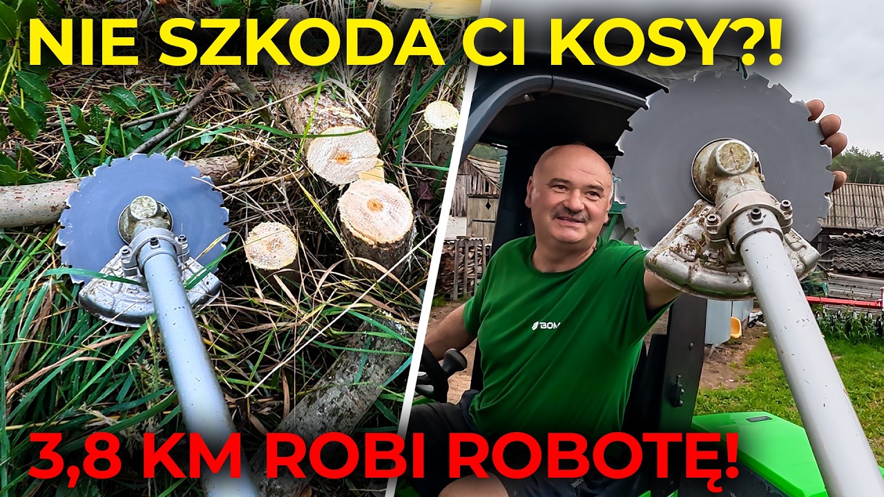HUSQVARNA 555 RXT vs. SAMOSIEJKI &ndash; TARCZA SCARLETT 225 W AKCJI | PORADNIK JAK NIE KOSIĆ