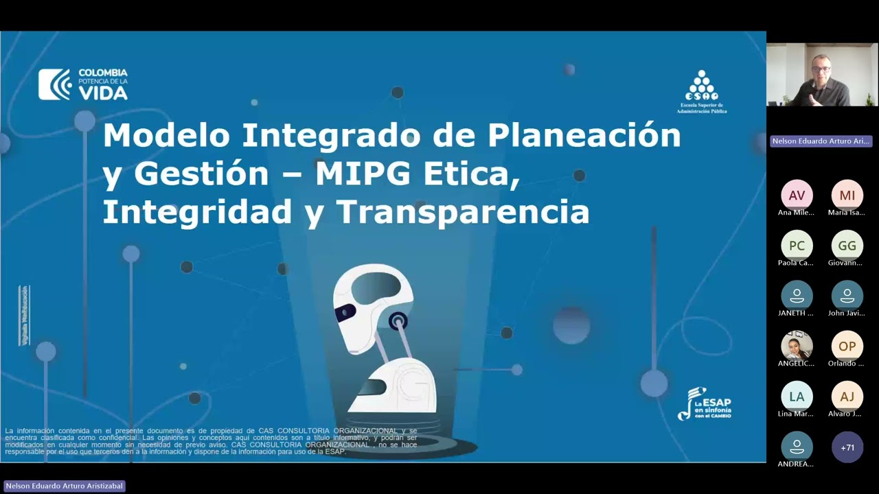 Curso desarrollo de competencias funcionales, MIPG, ética, integridad y transparencia sesión 1.