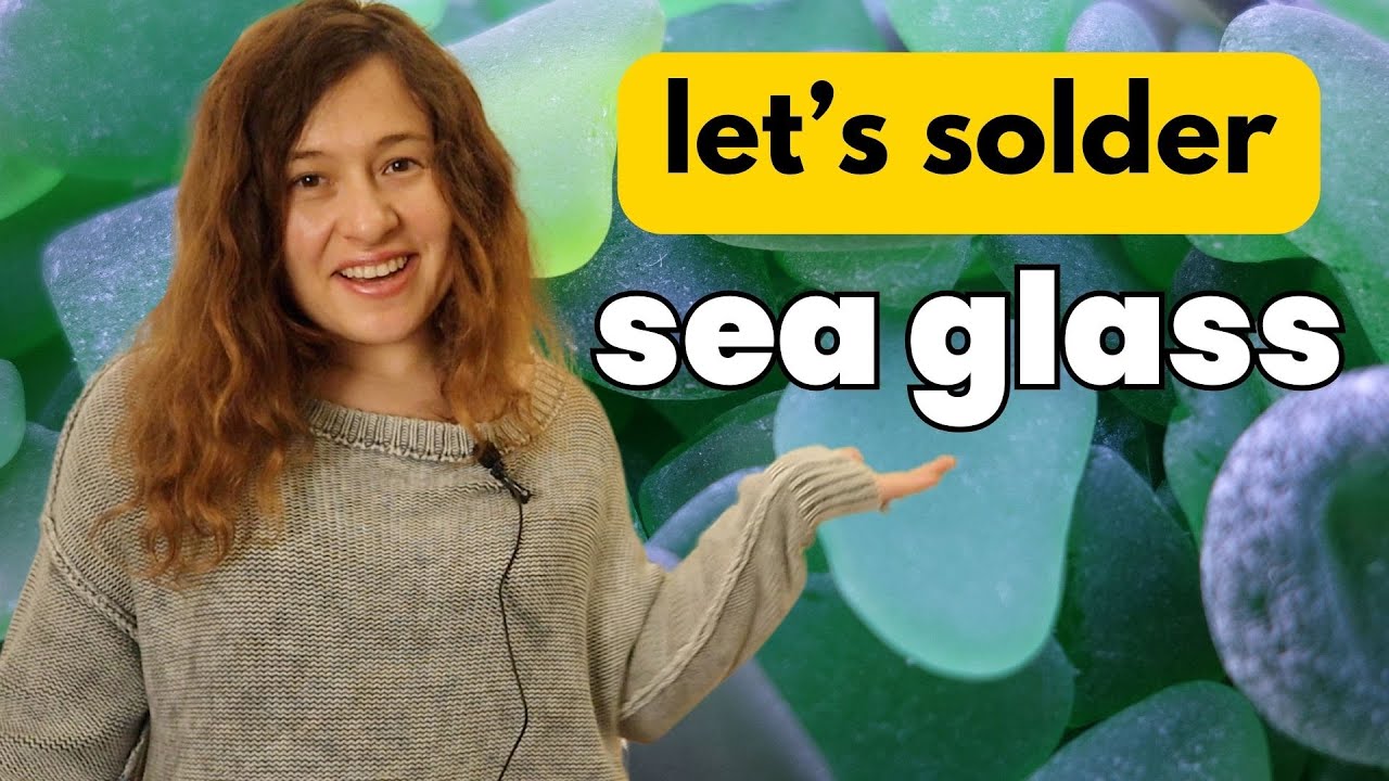 SOLDERING SEA GLASS 🧜🏻‍♀️ - jewelry making with SOLDERING IRON