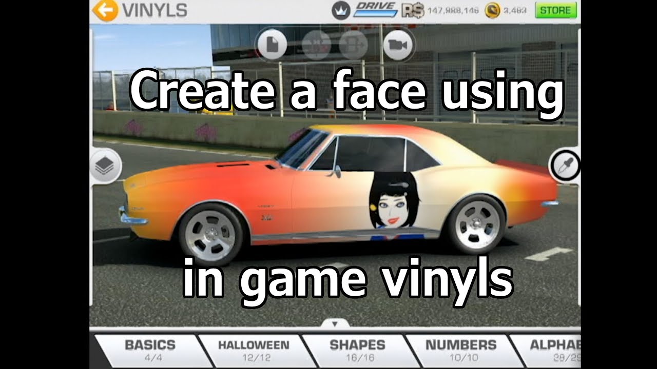 Real Racing 3-Lady custom using game vinyls- no mod or cheat