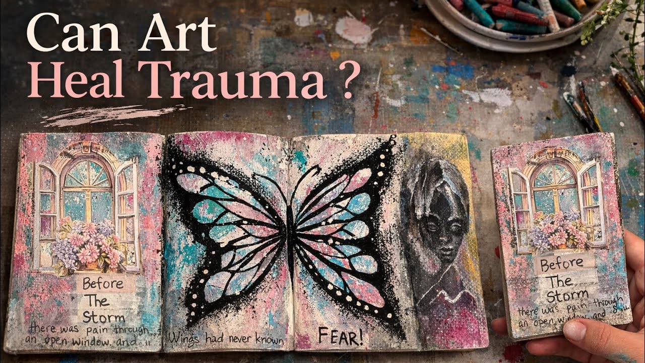 Art Therapy for Trauma | Turning Fear Into a Butterfly Concertina 