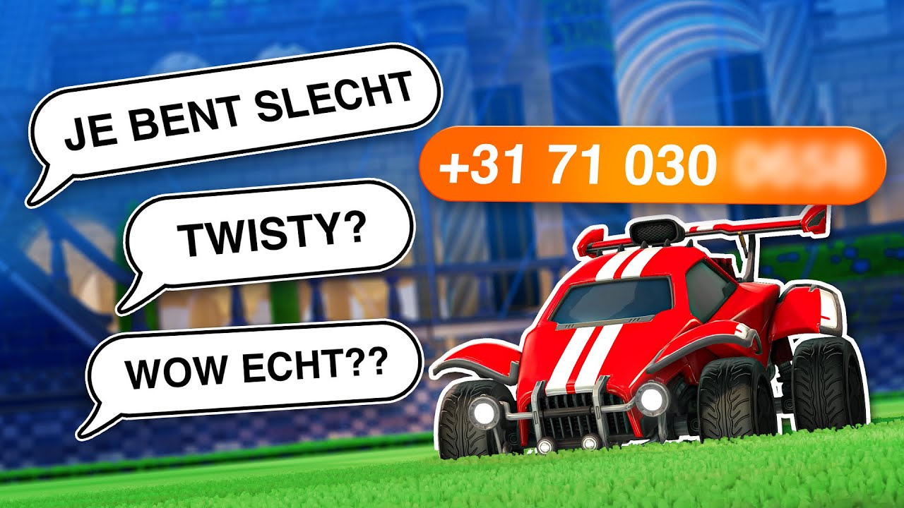 Ik zette mijn telefoonnummer in mijn ROCKET LEAGUE NAAM…