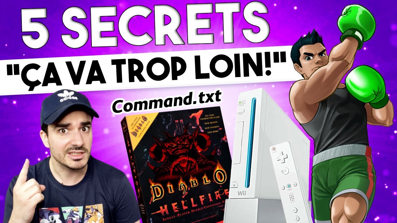 5 SECRETS jeux vidéo qui SONT ALLÉS TROP LOIN !