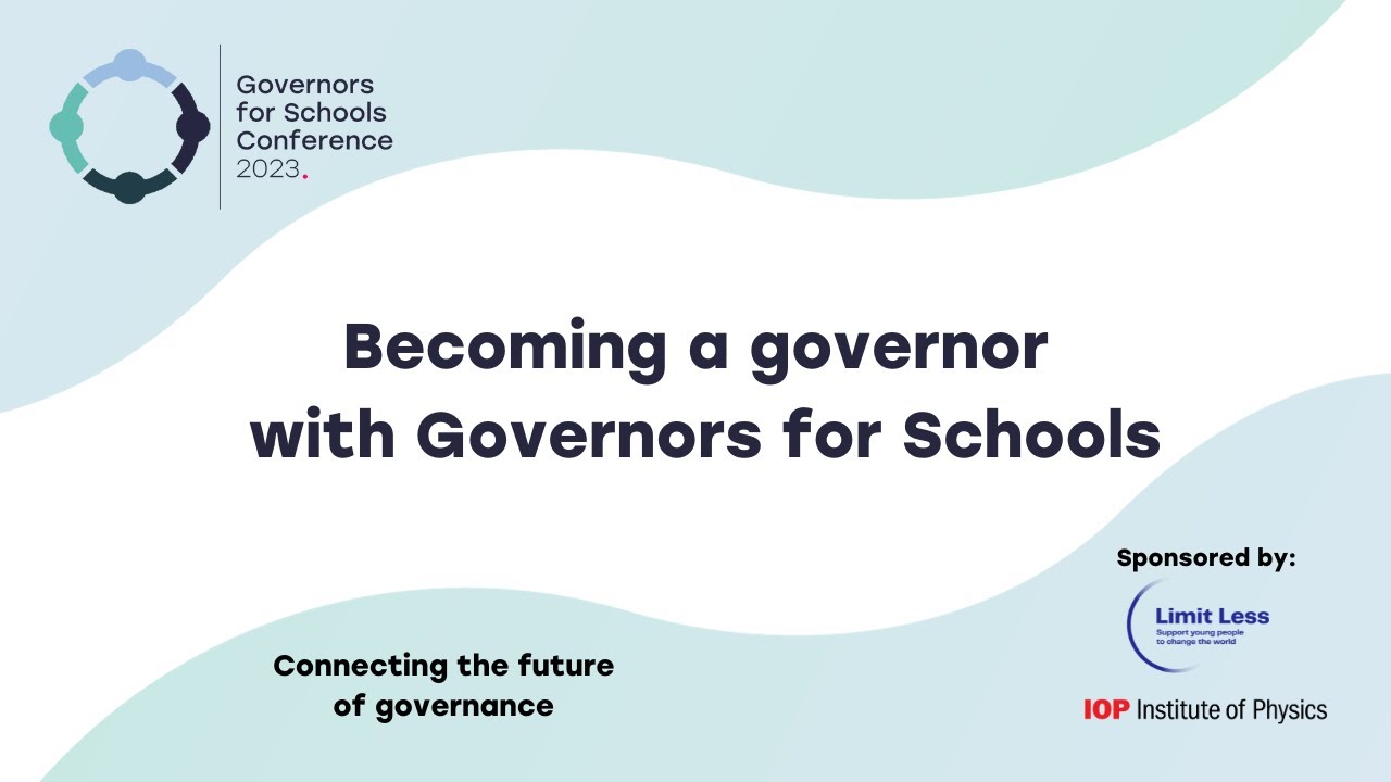 Becoming a governor with Governors for Schools I GfS Conference 2023