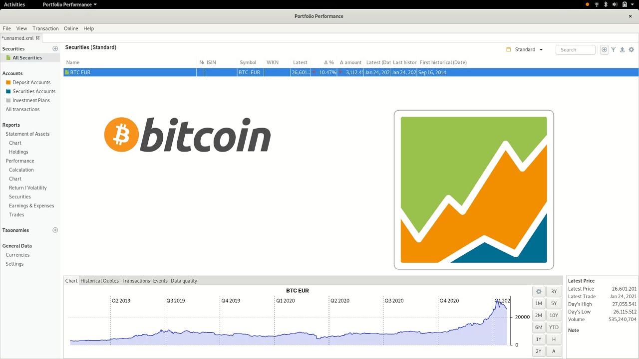 How to Track Crypto with Portfolio Performance
