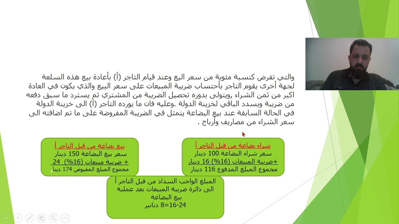 2021 06 12 ضريبةالمبيعات نسب الضريبة والخاصة والمعفاة lect 1